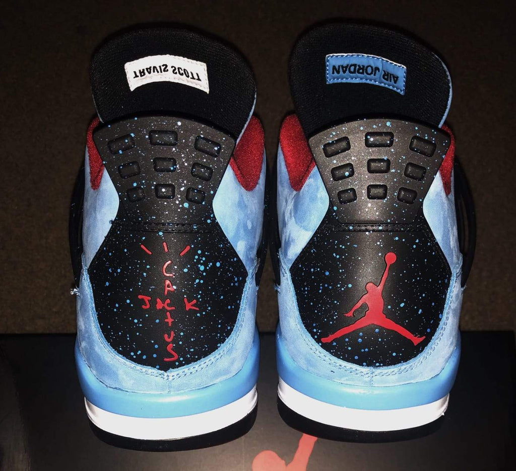 Air Jordan 4 Retro Travis Scott - Cactus Jack Mens University Blue/Varsity Red/Blue